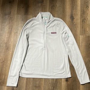 Vineyard Vines Waffle Print Quarter Zip- Size Large